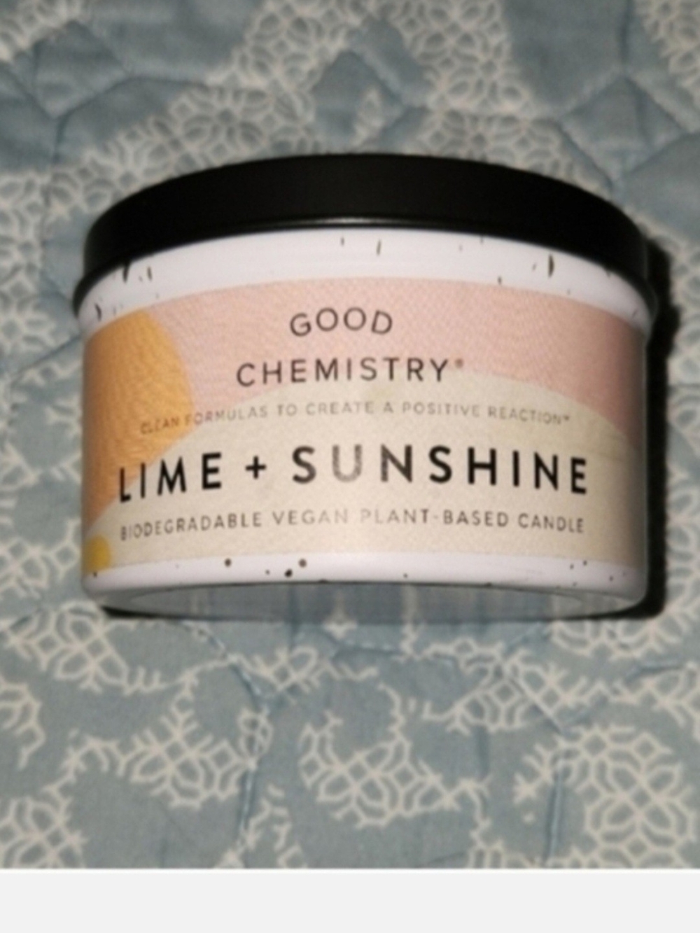 Pink and Cream Scented Candle Tin - Up to 20 Hours